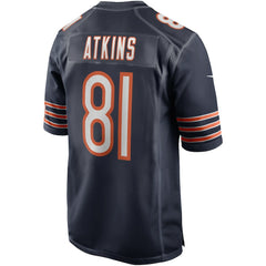 NFL Doug Atkins Chicago Bears Game Retired Player Jersey - Navy