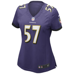 NFL Bart Scott Baltimore Ravens Women's Game Retired Player Jersey - Purple