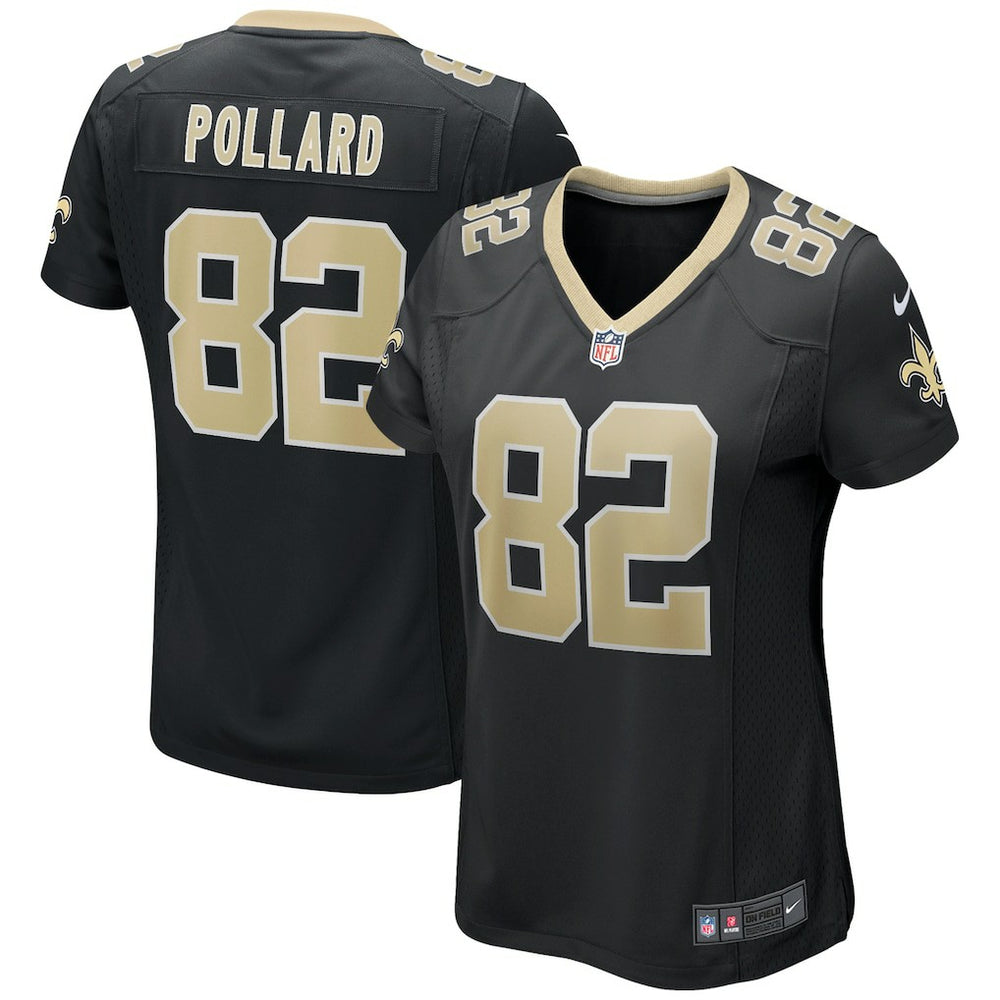 NFL Bob Pollard New Orleans Saints Women's Game Retired Player Jersey - Black