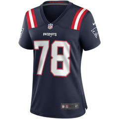 NFL Bruce Armstrong New England Patriots Women's Game Retired Player Jersey - Navy