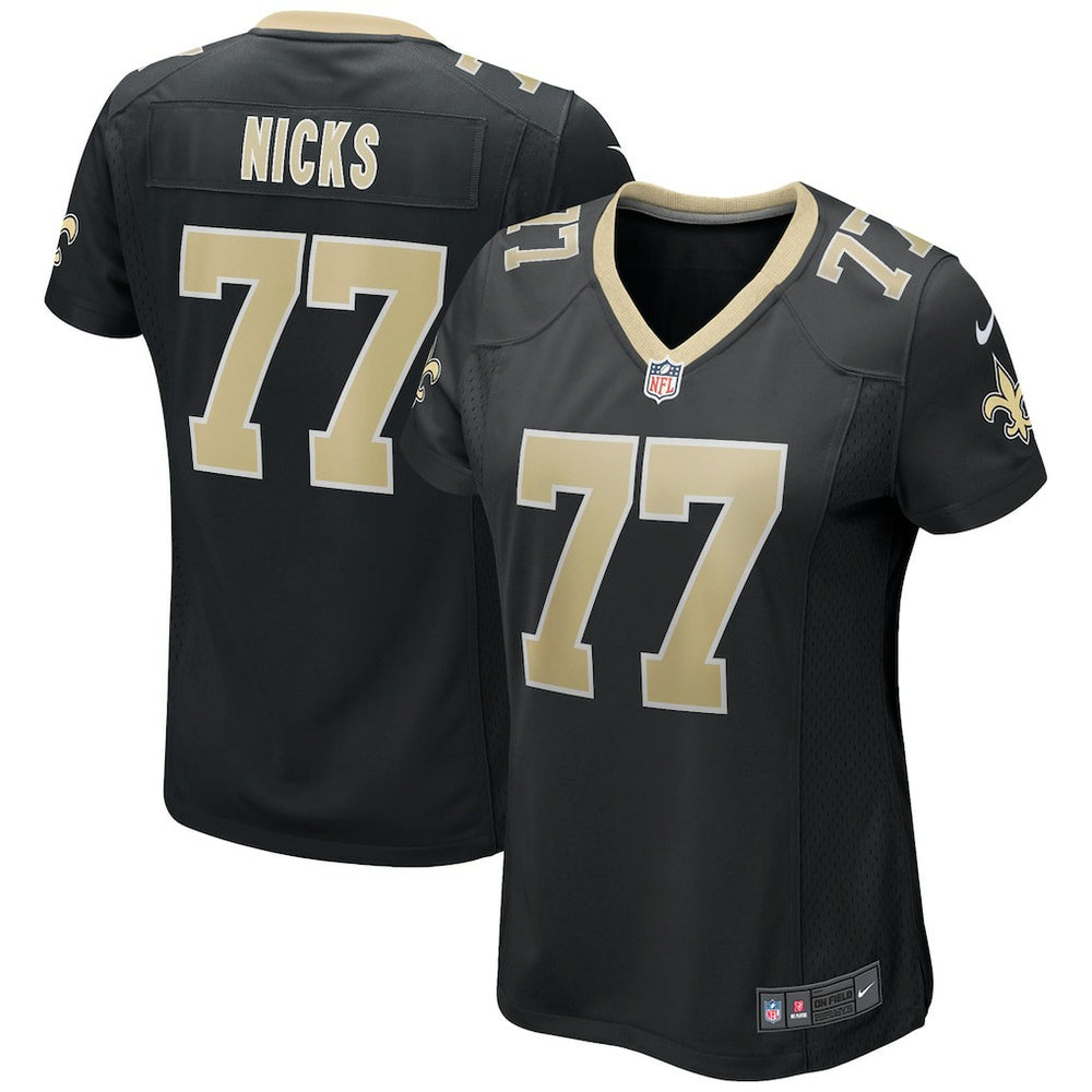 NFL Carl Nicks New Orleans Saints Women's Game Retired Player Jersey - Black