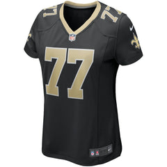 NFL Carl Nicks New Orleans Saints Women's Game Retired Player Jersey - Black