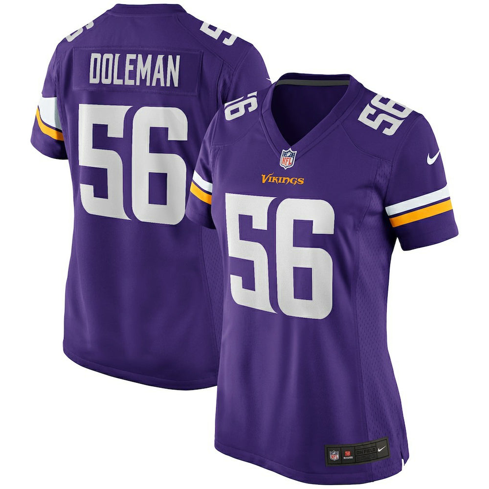 NFL Chris Doleman Minnesota Vikings Women's Game Retired Player Jersey - Purple