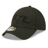 Atlanta Falcons New Era Black On Black Alternate Logo 39THIRTY Flex Hat