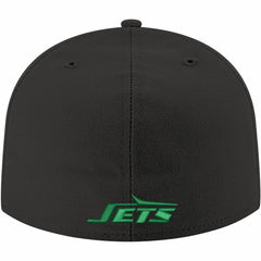 New York Jets New Era Omaha Throwback 59FIFTY Fitted Hat Black