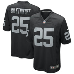 NFL Fred Biletnikoff Las Vegas Raiders Game Retired Player Jersey - Black
