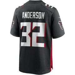 NFL Jamal Anderson Atlanta Falcons Game Retired Player Jersey - Black