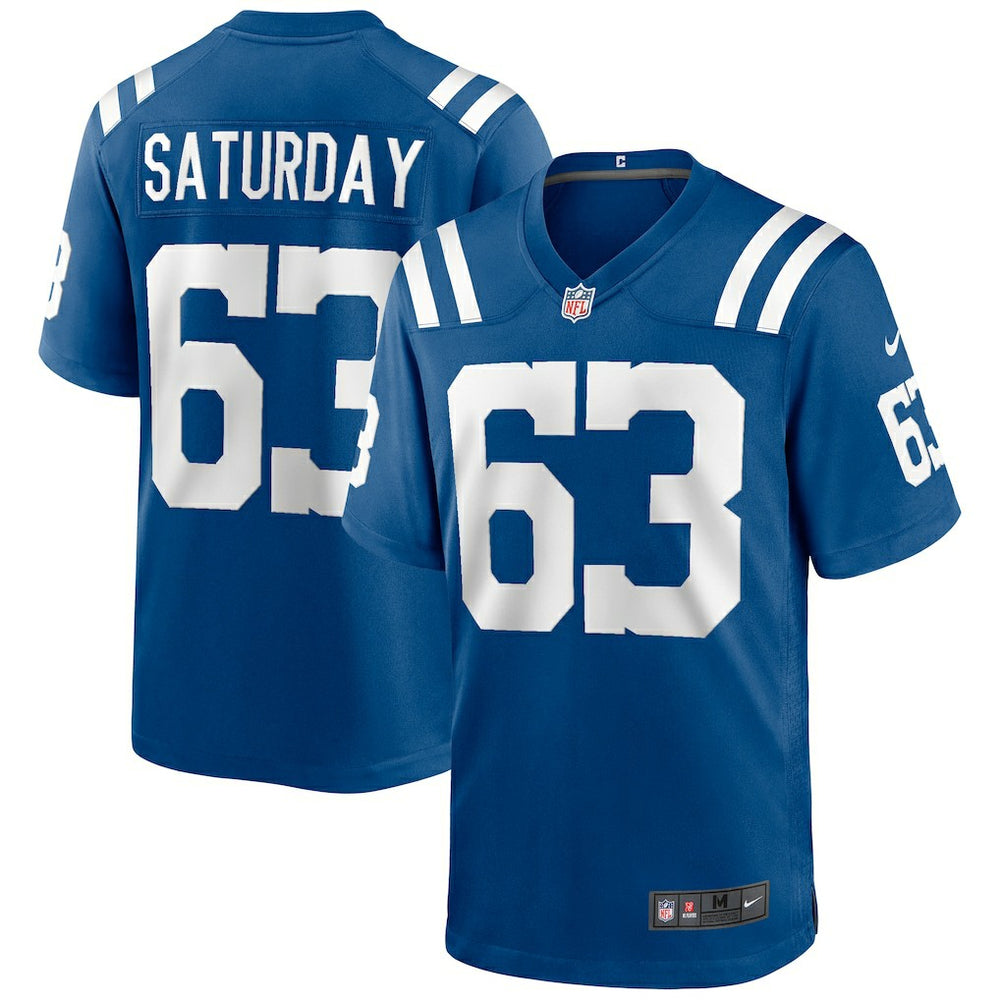 NFL Jeff Saturday Indianapolis Colts Game Retired Player Jersey - Royal