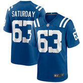 NFL Jeff Saturday Indianapolis Colts Game Retired Player Jersey - Royal