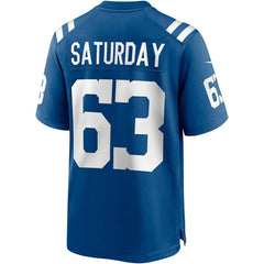 NFL Jeff Saturday Indianapolis Colts Game Retired Player Jersey - Royal