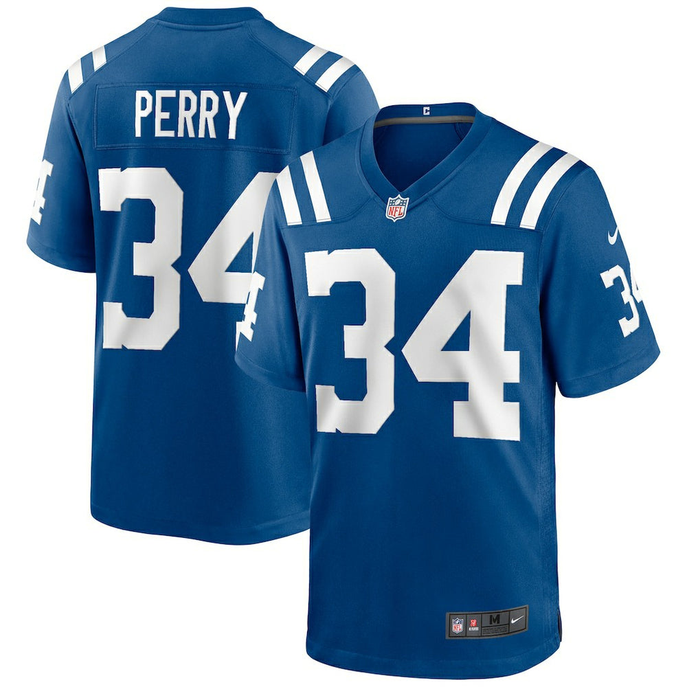 NFL Joe Perry Indianapolis Colts Game Retired Player Jersey - Royal