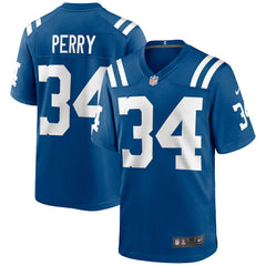 NFL Joe Perry Indianapolis Colts Game Retired Player Jersey - Royal