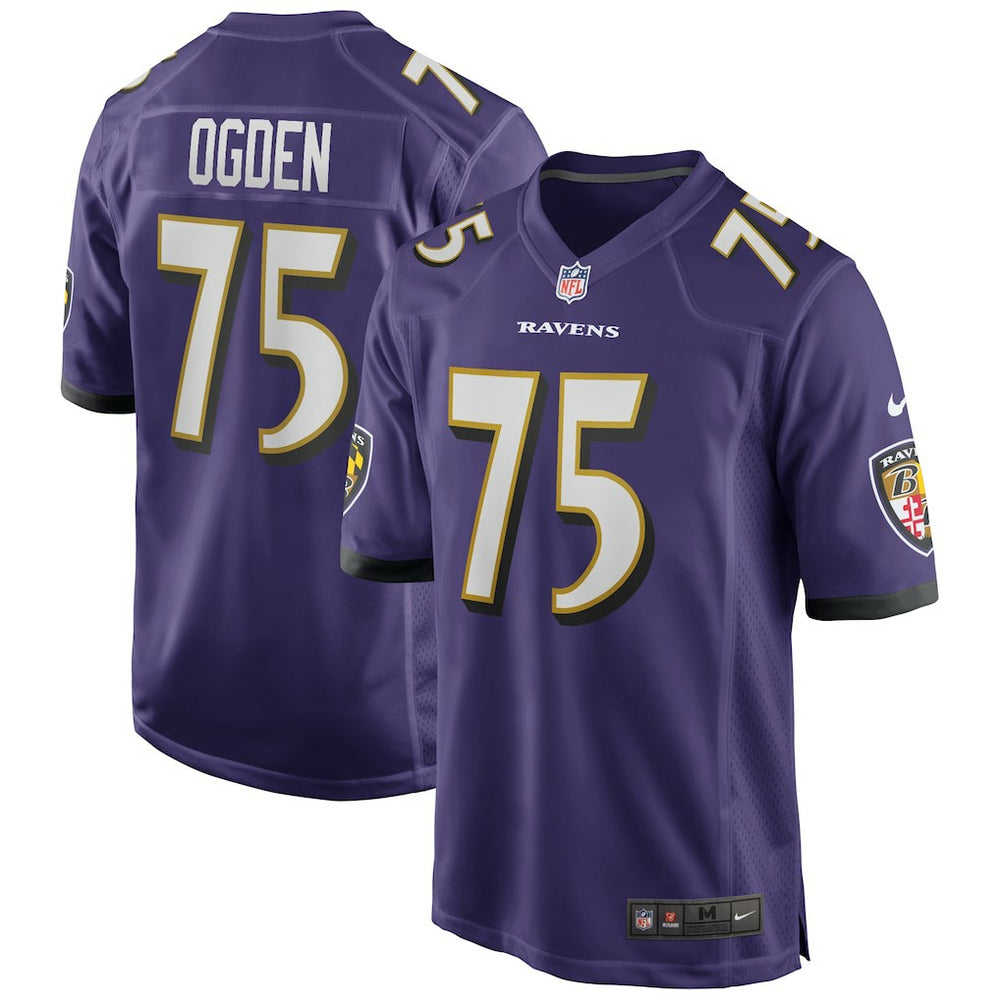 NFL Jonathan Ogden Baltimore Ravens Game Retired Player Jersey - Purple