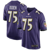 Jonathan Ogden Baltimore Ravens Game Retired Player Jersey Purple
