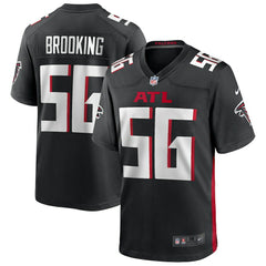 NFL Keith Brooking Atlanta Falcons Game Retired Player Jersey - Black