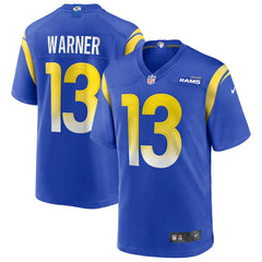 NFL Kurt Warner Los Angeles Rams Game Retired Player Jersey - Royal