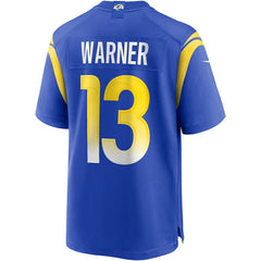 NFL Kurt Warner Los Angeles Rams Game Retired Player Jersey - Royal