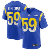 NFL London Fletcher Los Angeles Rams Game Retired Player Jersey - Royal