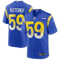 NFL London Fletcher Los Angeles Rams Game Retired Player Jersey - Royal