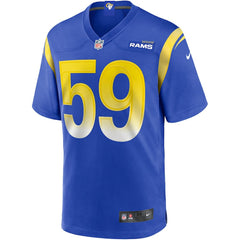 NFL London Fletcher Los Angeles Rams Game Retired Player Jersey - Royal