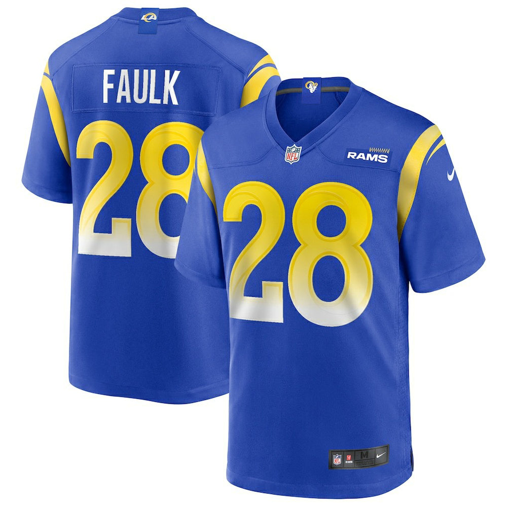 NFL Marshall Faulk Los Angeles Rams Game Retired Player Jersey - Royal
