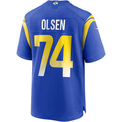 NFL Merlin Olsen Los Angeles Rams Game Retired Player Jersey - Royal