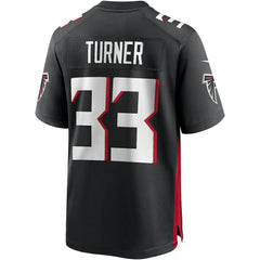 NFL Michael Turner Atlanta Falcons Game Retired Player Jersey - Black