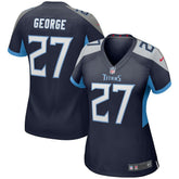 NFL Eddie George Tennessee Titans Women's Game Retired Player Jersey - Navy