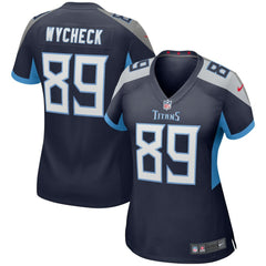 NFL Frank Wycheck Tennessee Titans Women's Game Retired Player Jersey - Navy