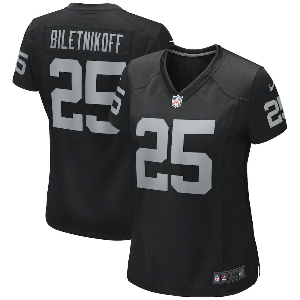 NFL Fred Biletnikoff Las Vegas Raiders Women's Game Retired Player Jersey - Black