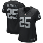 NFL Fred Biletnikoff Las Vegas Raiders Women's Game Retired Player Jersey - Black