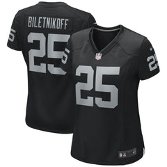NFL Fred Biletnikoff Las Vegas Raiders Women's Game Retired Player Jersey - Black