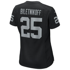 NFL Fred Biletnikoff Las Vegas Raiders Women's Game Retired Player Jersey - Black