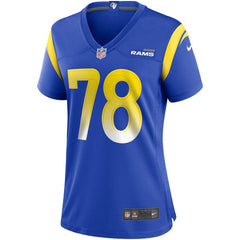 NFL Jackie Slater Los Angeles Rams Women's Game Retired Player Jersey - Royal