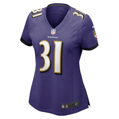 NFL Jamal Lewis Baltimore Ravens Women's Game Retired Player Jersey - Purple