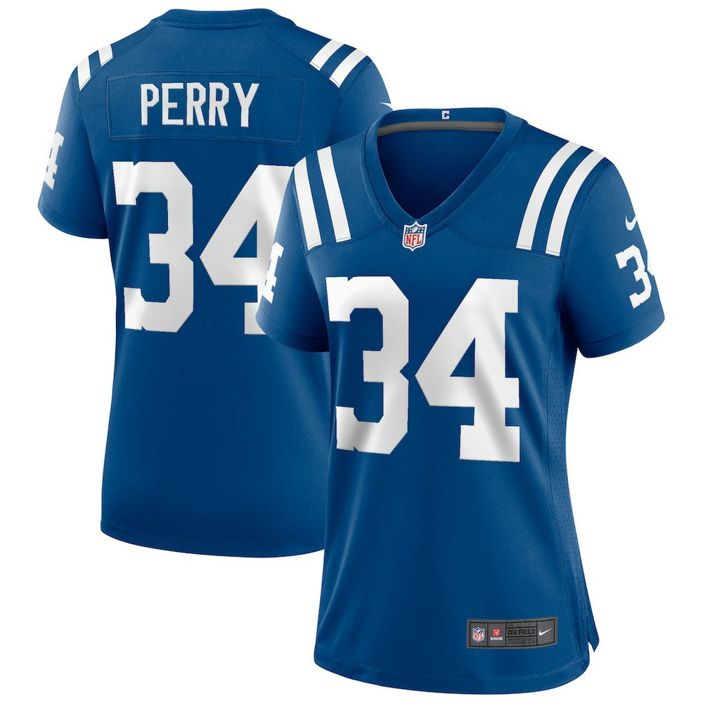 NFL Joe Perry Indianapolis Colts Women's Game Retired Player Jersey - Royal