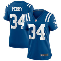 NFL Joe Perry Indianapolis Colts Women's Game Retired Player Jersey - Royal