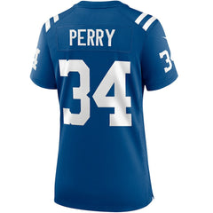 NFL Joe Perry Indianapolis Colts Women's Game Retired Player Jersey - Royal