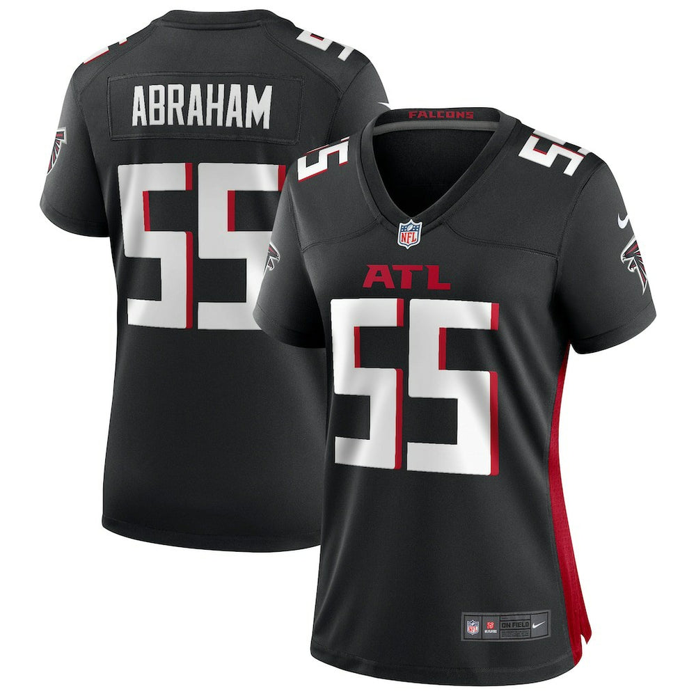 NFL John Abraham Atlanta Falcons Women's Game Retired Player Jersey - Black