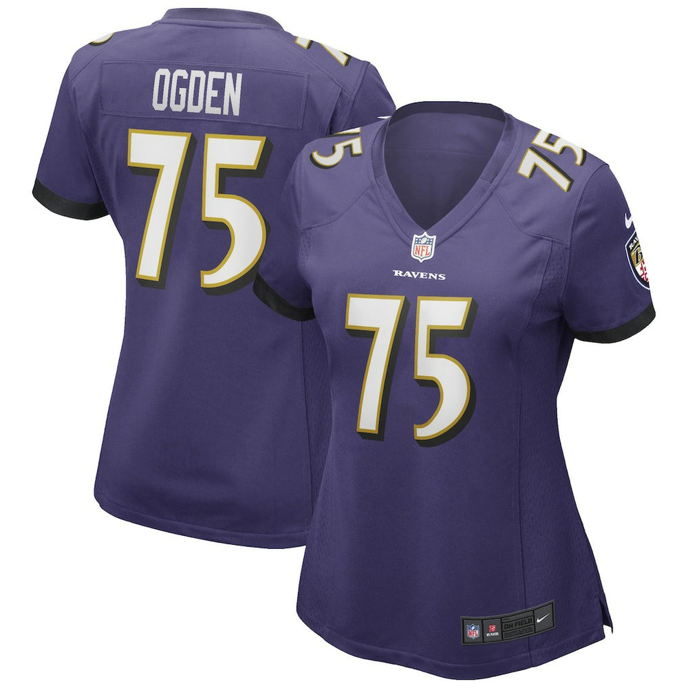 NFL Jonathan Ogden Baltimore Ravens Women's Game Retired Player Jersey - Purple