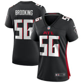 Keith Brooking Atlanta Falcons Women's Game Retired Player Jersey Black