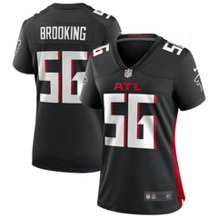 NFL Keith Brooking Atlanta Falcons Women's Game Retired Player Jersey - Black