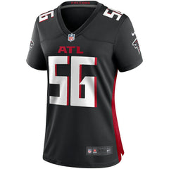 NFL Keith Brooking Atlanta Falcons Women's Game Retired Player Jersey - Black