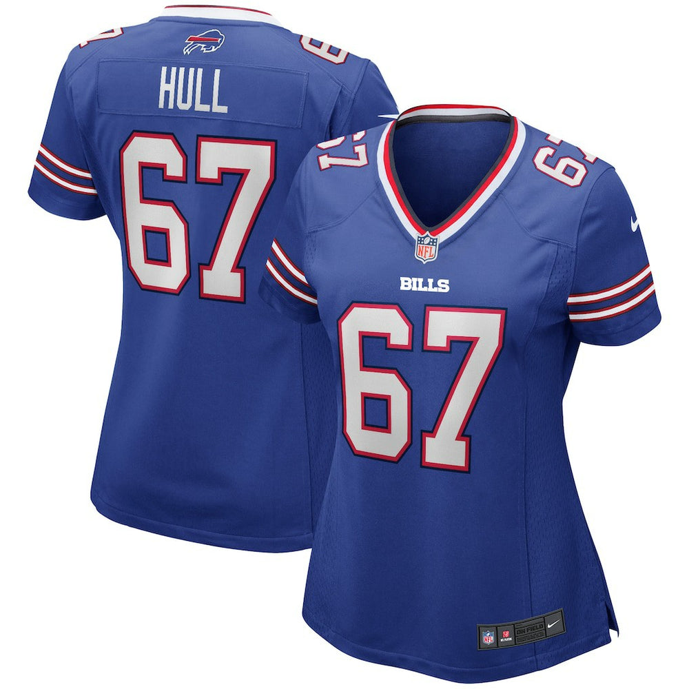 NFL Kent Hull Buffalo Bills Women's Game Retired Player Jersey - Royal