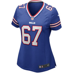 NFL Kent Hull Buffalo Bills Women's Game Retired Player Jersey - Royal