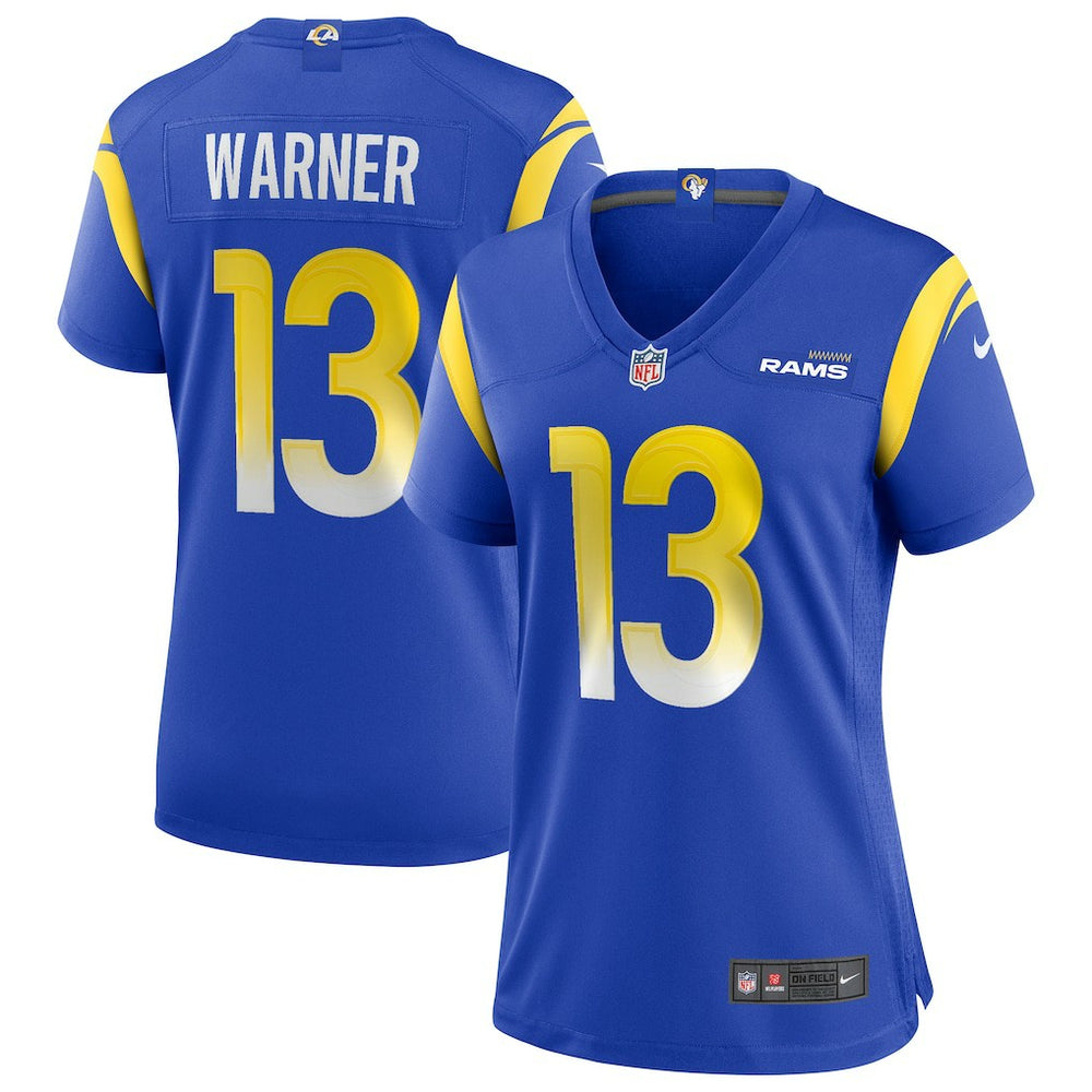 NFL Kurt Warner Los Angeles Rams Women's Game Retired Player Jersey - Royal