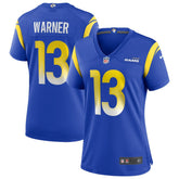 Kurt Warner Los Angeles Rams Women's Game Retired Player Jersey Royal