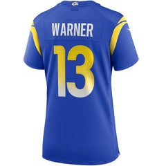 NFL Kurt Warner Los Angeles Rams Women's Game Retired Player Jersey - Royal
