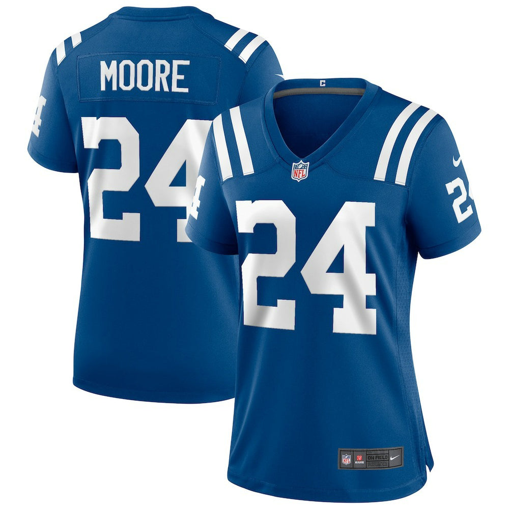 NFL Lenny Moore Indianapolis Colts Women's Game Retired Player Jersey - Royal