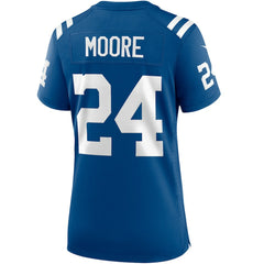 NFL Lenny Moore Indianapolis Colts Women's Game Retired Player Jersey - Royal